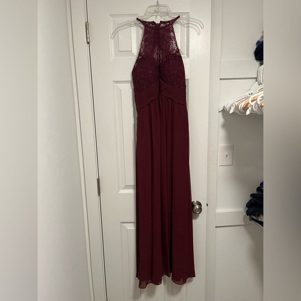 Maroon/Wine Bridesmaid Dress